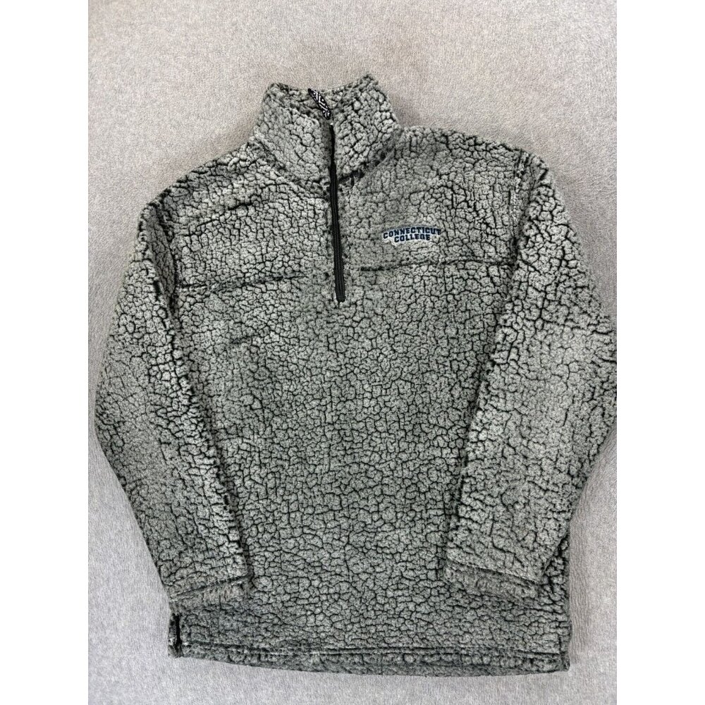 Connecticut College Camels Sherpa Fleece‎ 1/2 Zip Campus Pullover (Men's Medium)